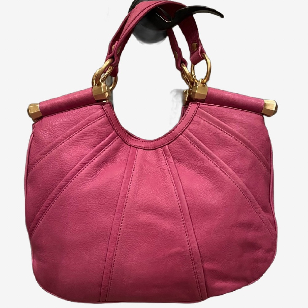 B. Makowsky Florence Shopper Handbag in Hibiscus Pink